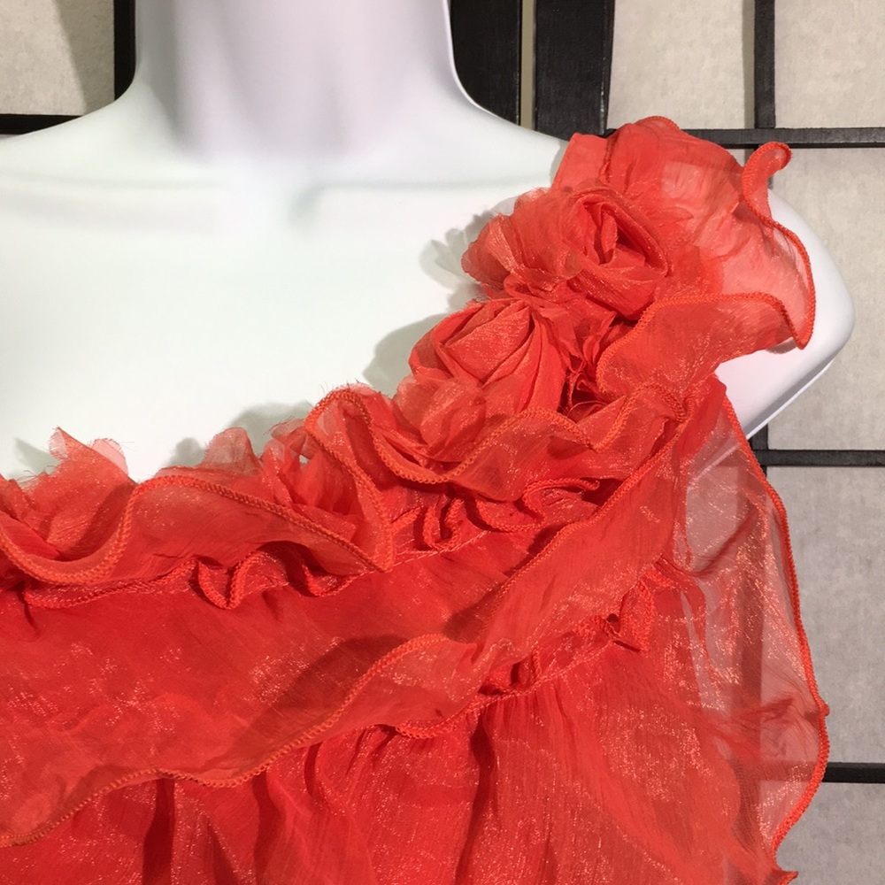 Maxine Mode Ruffle Top Size L - Picture 3 of 6